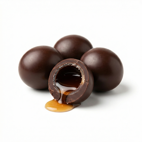 Drágea de Amarula ao chocolate 70% cacau (vegano)