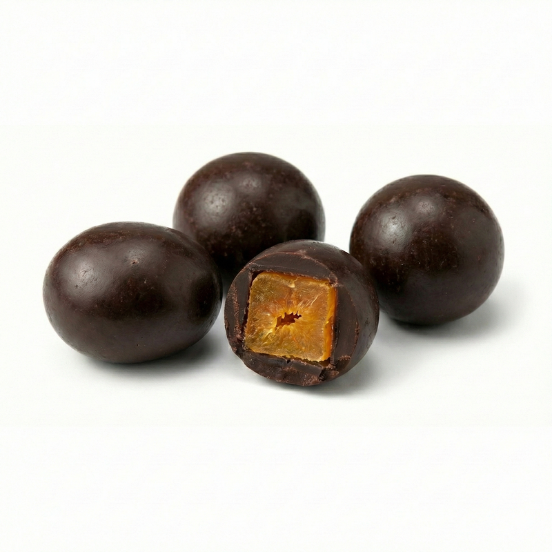 Drágea de Damasco ao Chocolate 70% Cacau (vegano)