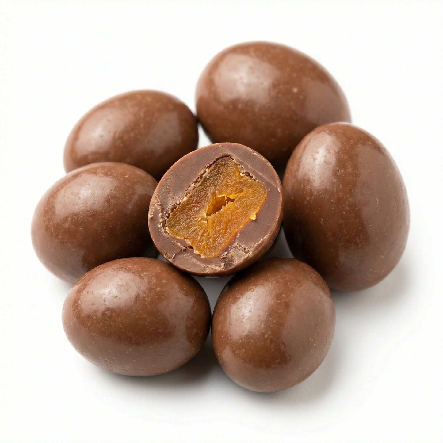 Drágea de Damasco ao Chocolate ao Leite (Zero Açúcar)
