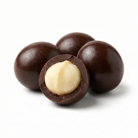 Drágea de Macadâmia ao Chocolate 70% Cacau (Vegano)