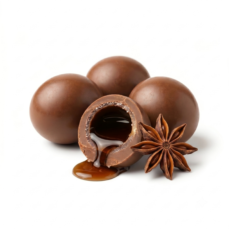 Drágea de Licor de Aniz ao Chocolate ao Leite