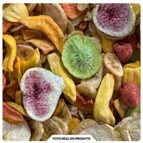 Mix de Frutas Tropicais Chips Liofilizadas (Freeze Dried)