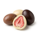 Trio de Drágeas de Morango Liofilizados (Freeze Dried)
